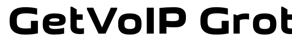 GetVoIP Grotesque font preview
